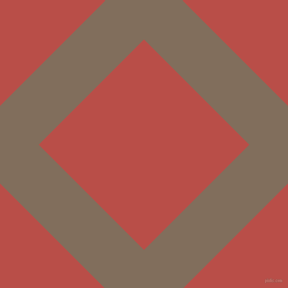 45/135 degree angle diagonal checkered chequered lines, 111 pixel line width, 302 pixel square size, Donkey Brown and Chestnut plaid checkered seamless tileable