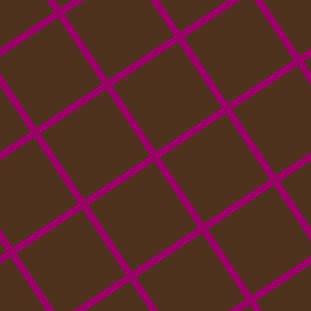34/124 degree angle diagonal checkered chequered lines, 15 pixel lines width, 159 pixel square size, Eggplant and Indian Tan plaid checkered seamless tileable