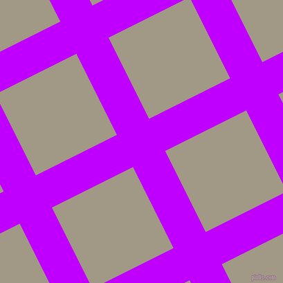 27/117 degree angle diagonal checkered chequered lines, 52 pixel lines width, 131 pixel square size, Electric Purple and Nomad plaid checkered seamless tileable