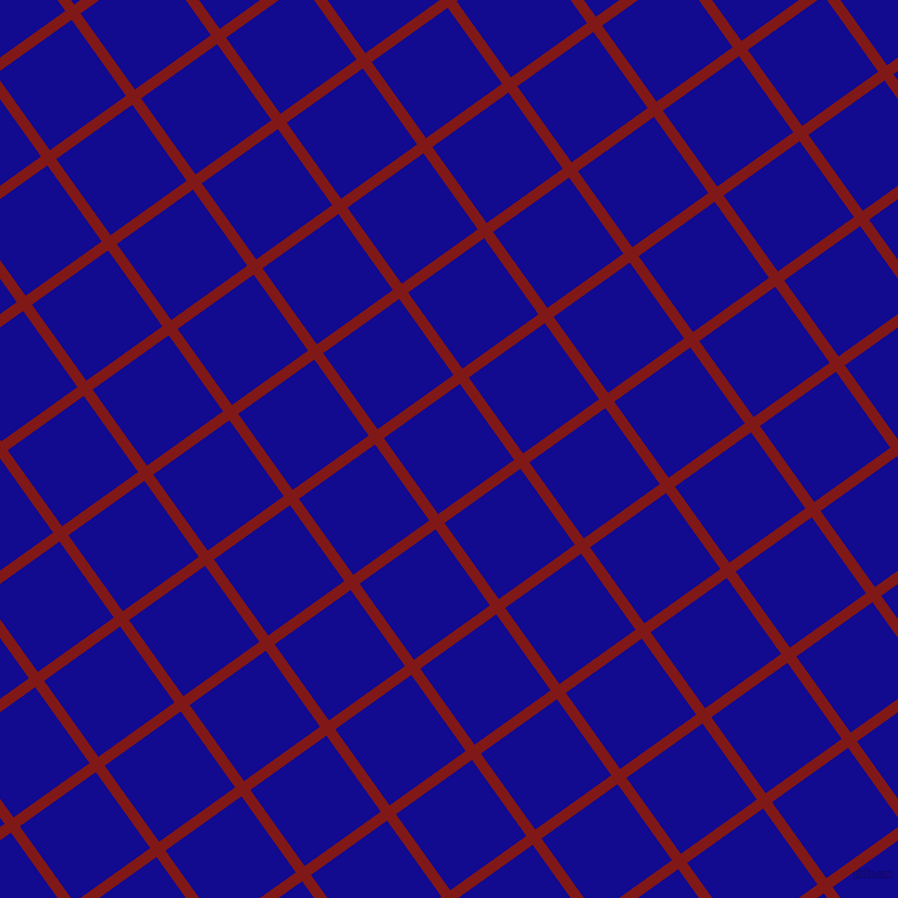 36/126 degree angle diagonal checkered chequered lines, 10 pixel lines width, 86 pixel square size, Falu Red and Ultramarine plaid checkered seamless tileable