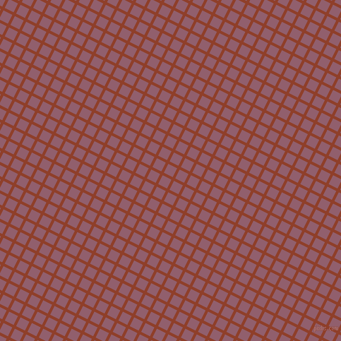 63/153 degree angle diagonal checkered chequered lines, 4 pixel line width, 14 pixel square size, Fire and Mauve Taupe plaid checkered seamless tileable