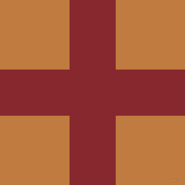 checkered chequered horizontal vertical lines, 158 pixel line width, 475 pixel square size, Flame Red and Brandy Punch plaid checkered seamless tileable