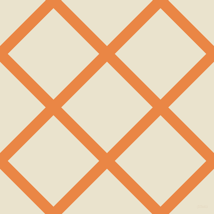 45/135 degree angle diagonal checkered chequered lines, 37 pixel lines width, 218 pixel square size, Flamenco and Orange White plaid checkered seamless tileable