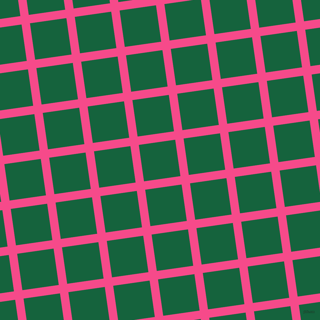 8/98 degree angle diagonal checkered chequered lines, 27 pixel line width, 117 pixel square size, French Rose and Fun Green plaid checkered seamless tileable