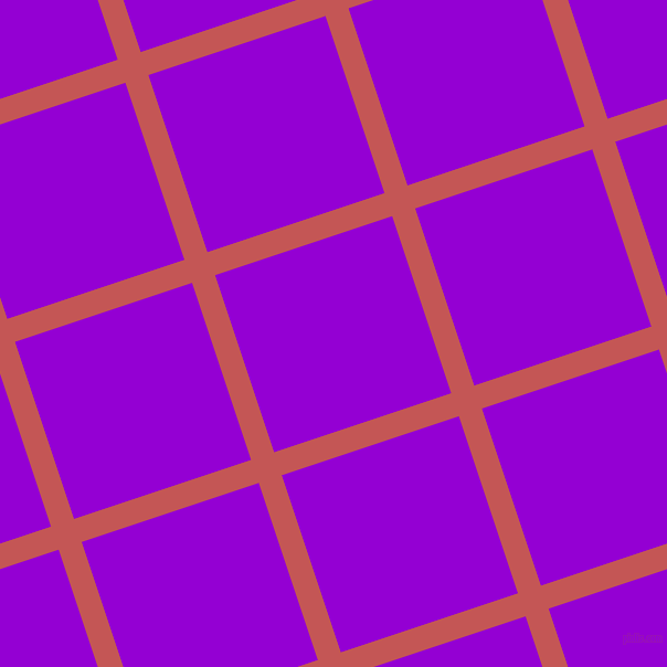 18/108 degree angle diagonal checkered chequered lines, 22 pixel line width, 169 pixel square size, Fuzzy Wuzzy Brown and Dark Violet plaid checkered seamless tileable