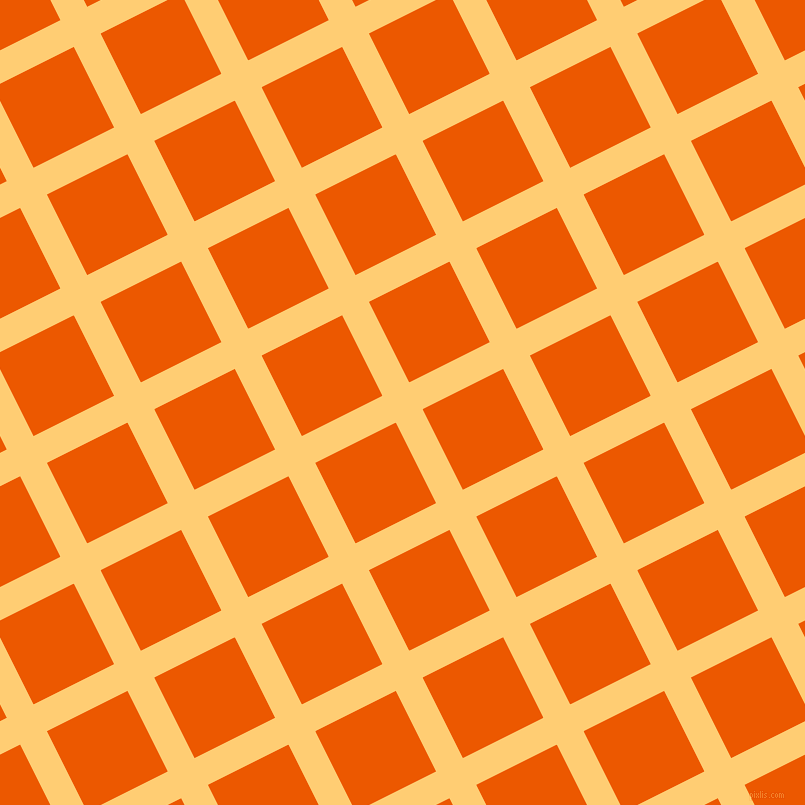 27/117 degree angle diagonal checkered chequered lines, 30 pixel lines width, 90 pixel square size, Grandis and Persimmon plaid checkered seamless tileable