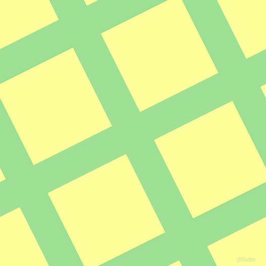 27/117 degree angle diagonal checkered chequered lines, 62 pixel line width, 174 pixel square size, Granny Smith Apple and Canary plaid checkered seamless tileable