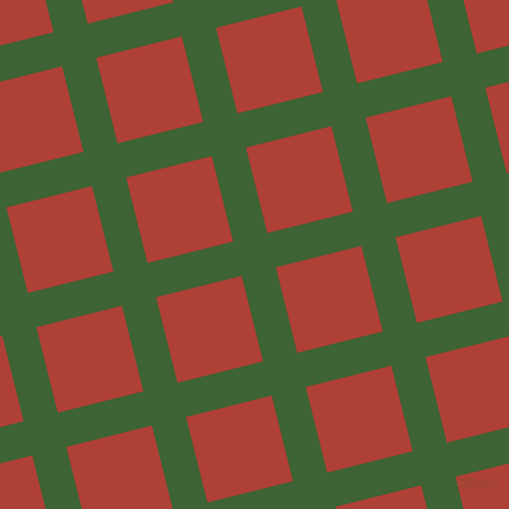 14/104 degree angle diagonal checkered chequered lines, 32 pixel lines width, 80 pixel square size, Green House and Medium Carmine plaid checkered seamless tileable