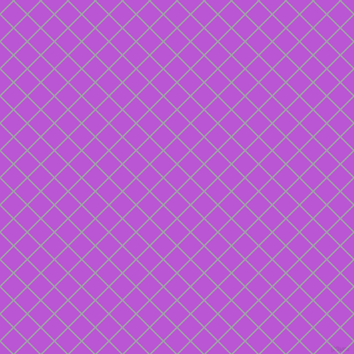 45/135 degree angle diagonal checkered chequered lines, 3 pixel line width, 36 pixel square size, Grey Chateau and Medium Orchid plaid checkered seamless tileable