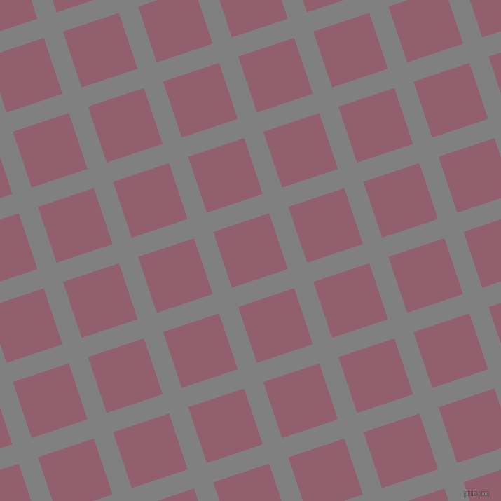 18/108 degree angle diagonal checkered chequered lines, 29 pixel lines width, 84 pixel square size, Grey and Mauve Taupe plaid checkered seamless tileable