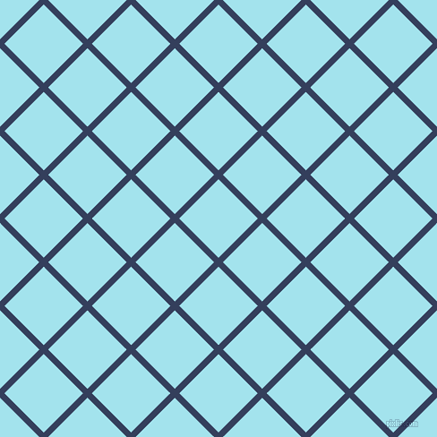 45/135 degree angle diagonal checkered chequered lines, 7 pixel lines width, 62 pixel square size, Gulf Blue and Blizzard Blue plaid checkered seamless tileable