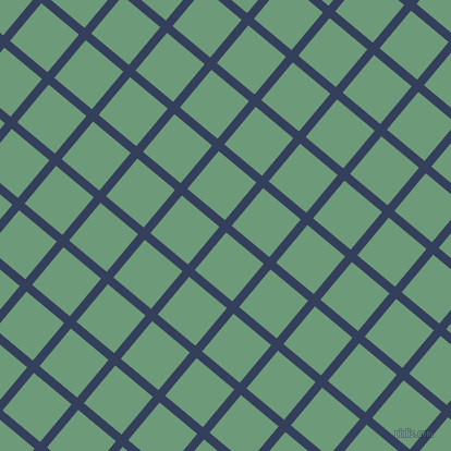 50/140 degree angle diagonal checkered chequered lines, 8 pixel lines width, 45 pixel square size, Gulf Blue and Oxley plaid checkered seamless tileable