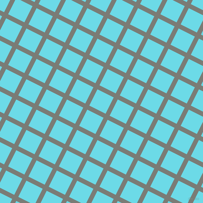 63/153 degree angle diagonal checkered chequered lines, 15 pixel lines width, 60 pixel square sizeGunsmoke and Turquoise Blue plaid checkered seamless tileable