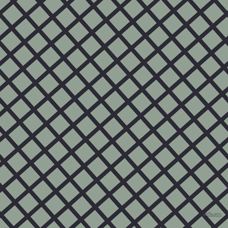 42/132 degree angle diagonal checkered chequered lines, 8 pixel lines width, 29 pixel square size, Haiti and Pewter plaid checkered seamless tileable