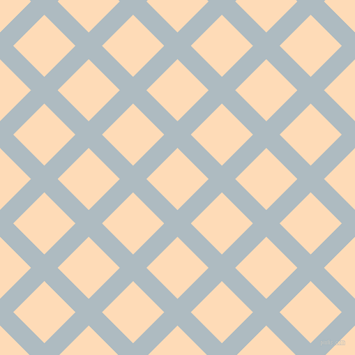 45/135 degree angle diagonal checkered chequered lines, 27 pixel lines width, 63 pixel square size, Heather and Sandy Beach plaid checkered seamless tileable