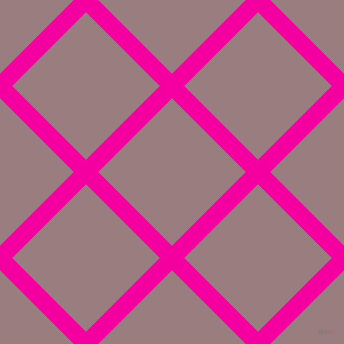 45/135 degree angle diagonal checkered chequered lines, 35 pixel lines width, 210 pixel square size, Hollywood Cerise and Opium plaid checkered seamless tileable