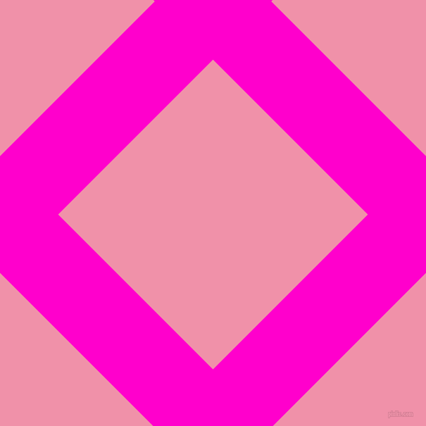 45/135 degree angle diagonal checkered chequered lines, 117 pixel line width, 311 pixel square size, Hot Magenta and Mauvelous plaid checkered seamless tileable