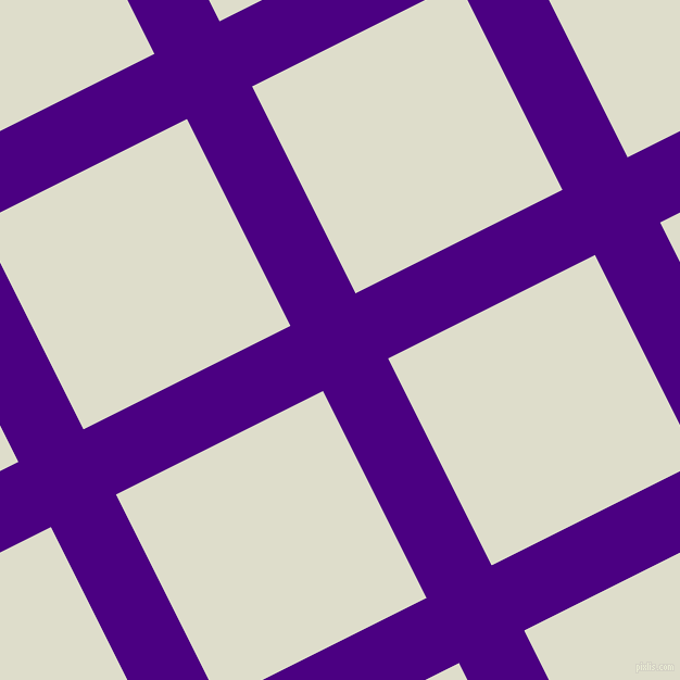 27/117 degree angle diagonal checkered chequered lines, 67 pixel lines width, 213 pixel square size, Indigo and Green White plaid checkered seamless tileable