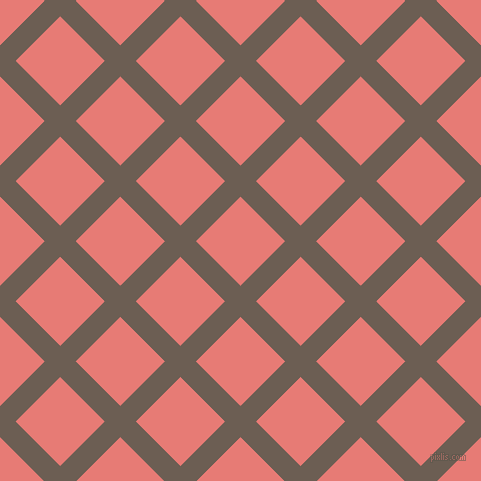 45/135 degree angle diagonal checkered chequered lines, 22 pixel lines width, 63 pixel square size, Kabul and Geraldine plaid checkered seamless tileable
