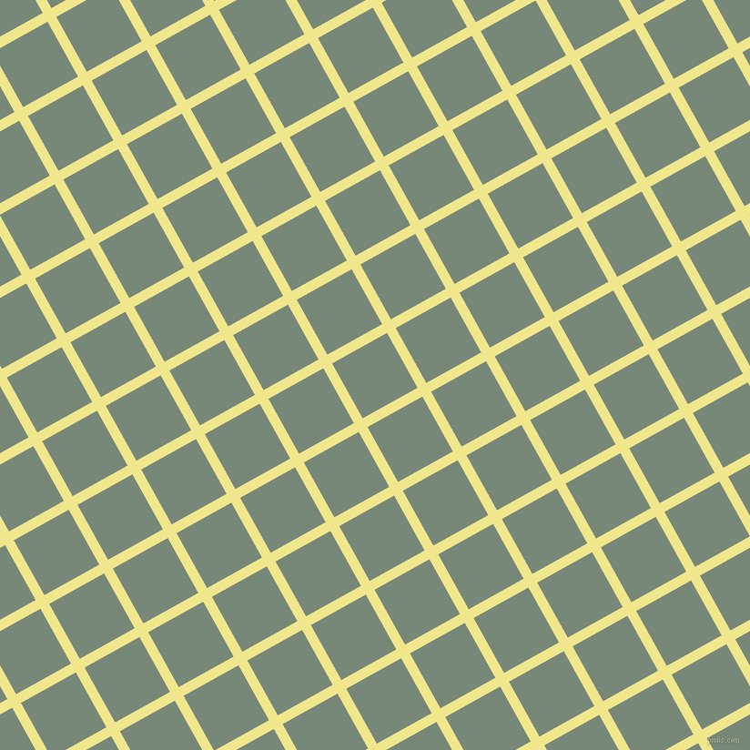 29/119 degree angle diagonal checkered chequered lines, 11 pixel line width, 69 pixel square size, Khaki and Davy