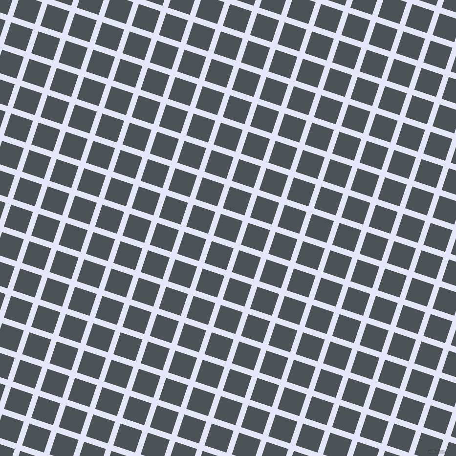 72/162 degree angle diagonal checkered chequered lines, 12 pixel line width, 47 pixel square size, Lavender and Trout plaid checkered seamless tileable
