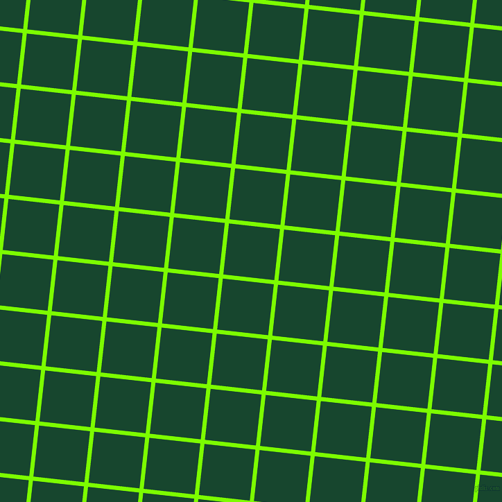 84/174 degree angle diagonal checkered chequered lines, 6 pixel line width, 74 pixel square size, Lawn Green and Zuccini plaid checkered seamless tileable