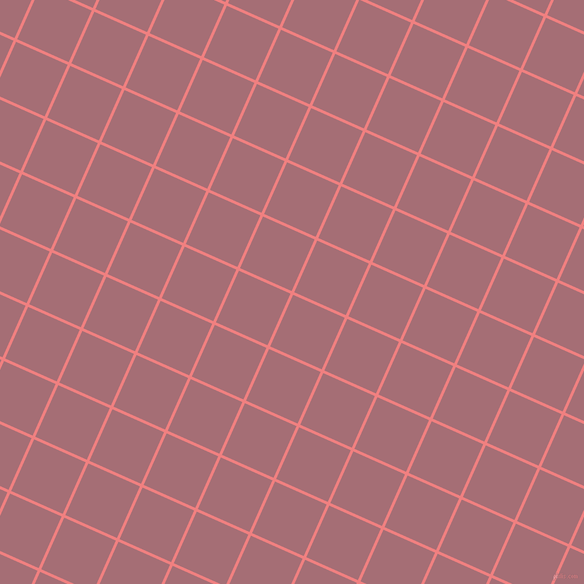 66/156 degree angle diagonal checkered chequered lines, 4 pixel line width, 80 pixel square sizeLight Coral and Turkish Rose plaid checkered seamless tileable
