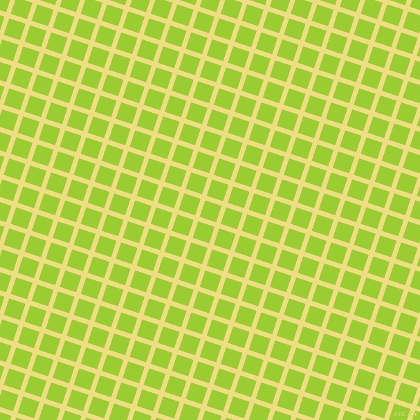 72/162 degree angle diagonal checkered chequered lines, 7 pixel lines width, 25 pixel square size, Light Goldenrod and Yellow Green plaid checkered seamless tileable
