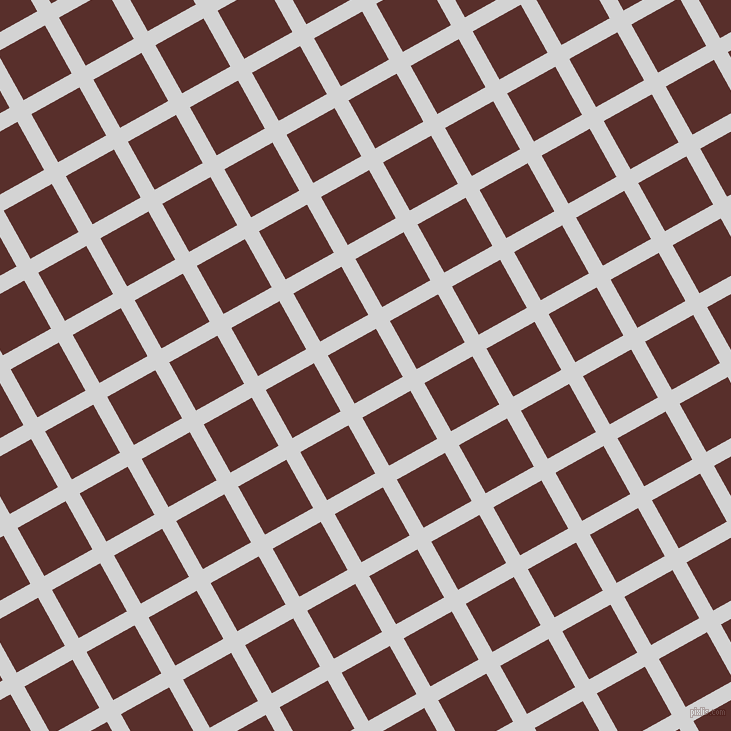 29/119 degree angle diagonal checkered chequered lines, 16 pixel line width, 55 pixel square size, Light Grey and Moccaccino plaid checkered seamless tileable