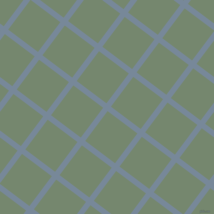 53/143 degree angle diagonal checkered chequered lines, 19 pixel lines width, 127 pixel square size, Light Slate Grey and Xanadu plaid checkered seamless tileable