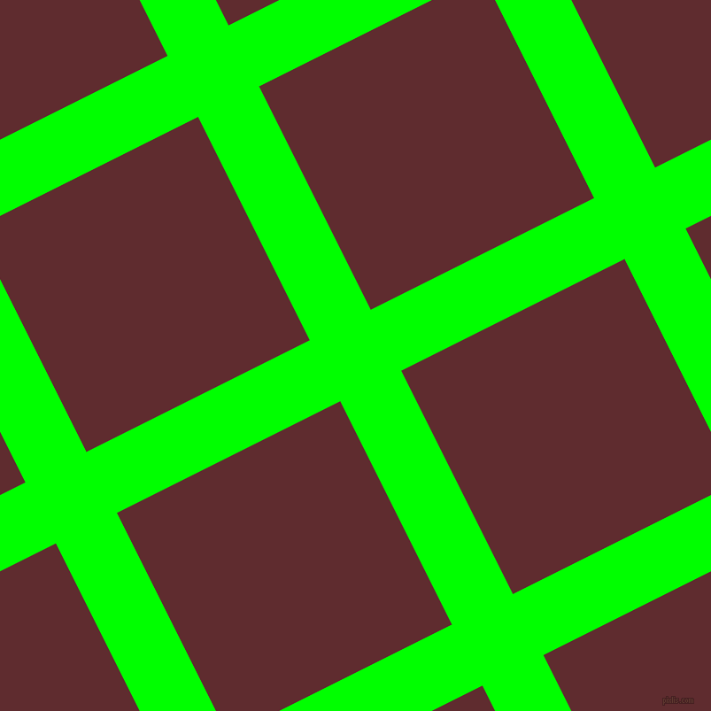 27/117 degree angle diagonal checkered chequered lines, 77 pixel line width, 282 pixel square size, Lime and Jazz plaid checkered seamless tileable
