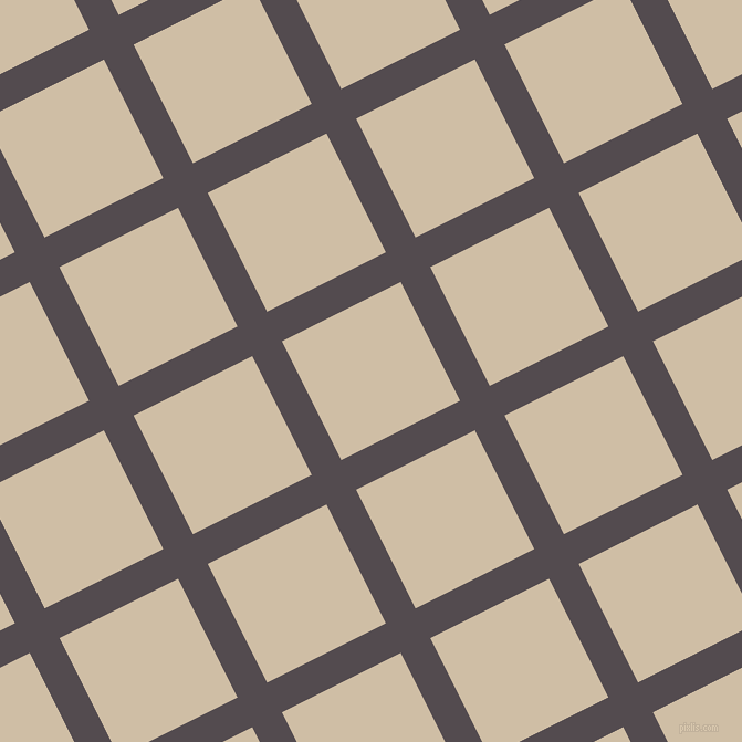 27/117 degree angle diagonal checkered chequered lines, 30 pixel lines width, 120 pixel square size, Liver and Soft Amber plaid checkered seamless tileable