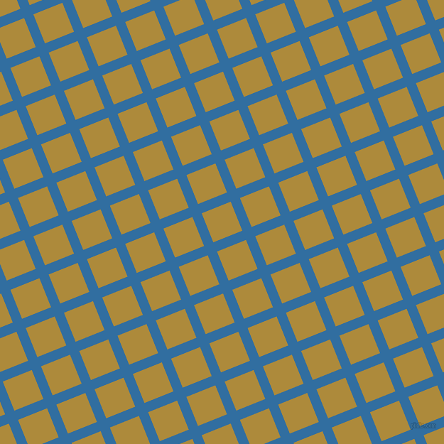 22/112 degree angle diagonal checkered chequered lines, 14 pixel lines width, 44 pixel square size, Lochmara and Alpine plaid checkered seamless tileable