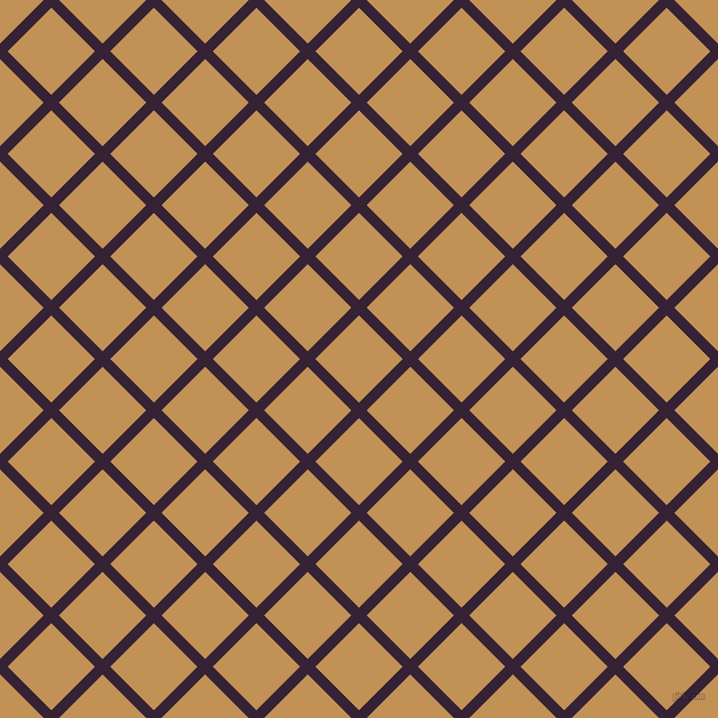 45/135 degree angle diagonal checkered chequered lines, 12 pixel line width, 68 pixel square size, Mardi Gras and Twine plaid checkered seamless tileable