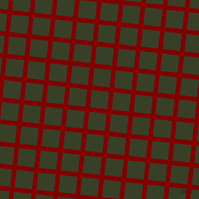 84/174 degree angle diagonal checkered chequered lines, 15 pixel line width, 56 pixel square size, Maroon and Seaweed plaid checkered seamless tileable