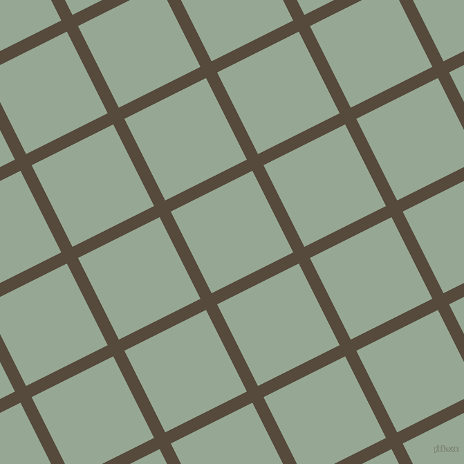 27/117 degree angle diagonal checkered chequered lines, 18 pixel lines width, 132 pixel square size, Metallic Bronze and Mantle plaid checkered seamless tileable