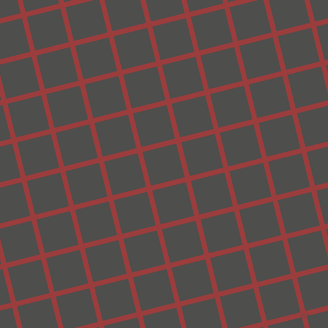 14/104 degree angle diagonal checkered chequered lines, 10 pixel lines width, 68 pixel square size, Mexican Red and Ship Grey plaid checkered seamless tileable