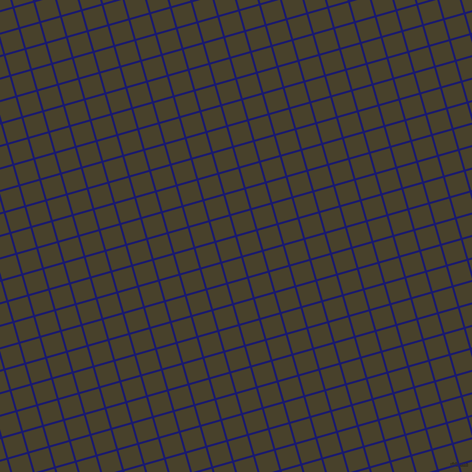 16/106 degree angle diagonal checkered chequered lines, 4 pixel line width, 40 pixel square size, Midnight Blue and Onion plaid checkered seamless tileable
