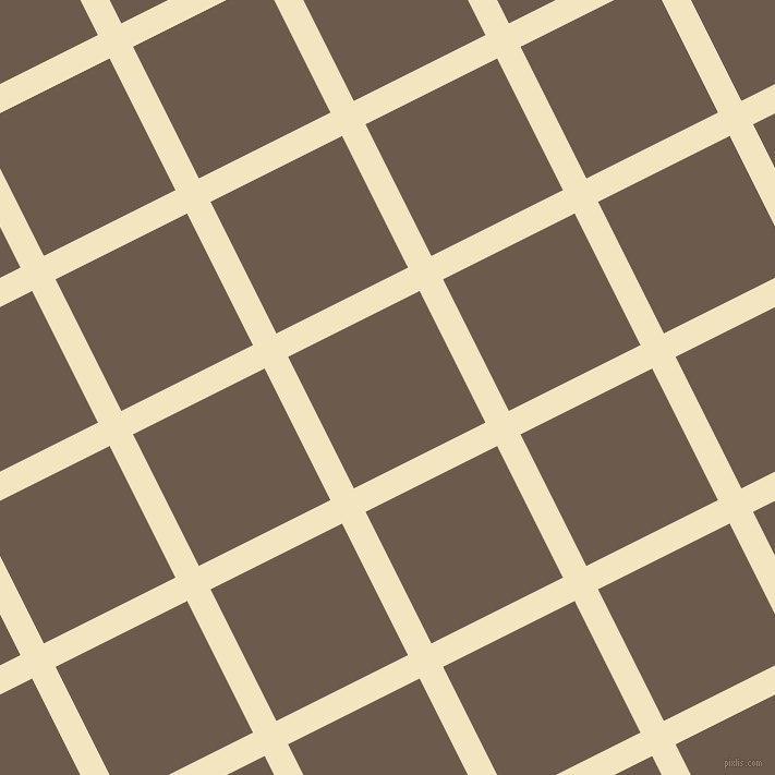 27/117 degree angle diagonal checkered chequered lines, 24 pixel line width, 135 pixel square size, Milk Punch and Domino plaid checkered seamless tileable