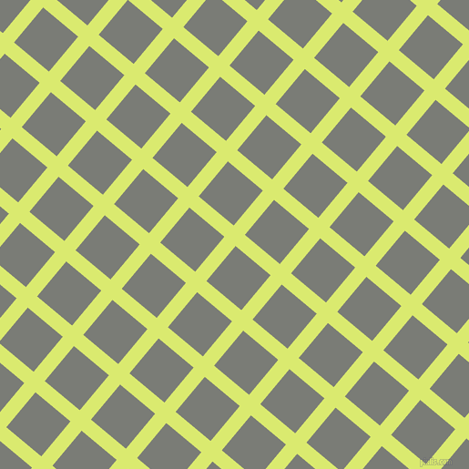 50/140 degree angle diagonal checkered chequered lines, 16 pixel line width, 50 pixel square size, Mindaro and Gunsmoke plaid checkered seamless tileable