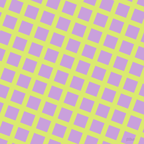 69/159 degree angle diagonal checkered chequered lines, 16 pixel lines width, 38 pixel square size, Mindaro and Wisteria plaid checkered seamless tileable