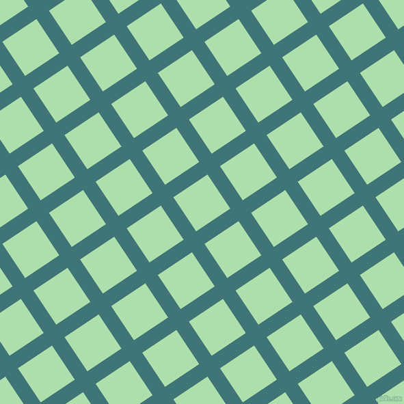 34/124 degree angle diagonal checkered chequered lines, 22 pixel line width, 60 pixel square size, Ming and Moss Green plaid checkered seamless tileable