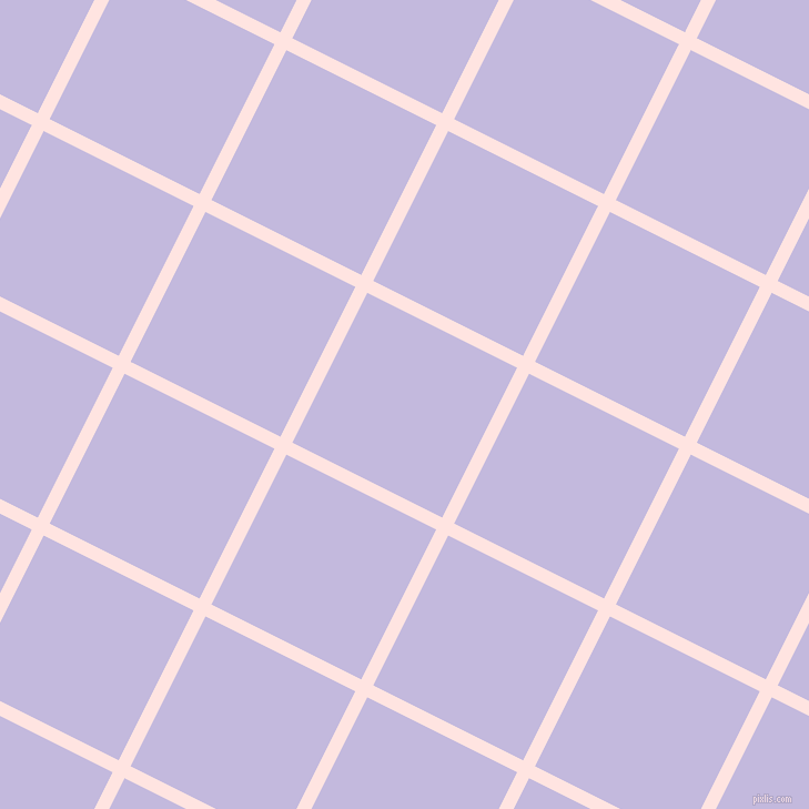 63/153 degree angle diagonal checkered chequered lines, 12 pixel line width, 151 pixel square size, Misty Rose and Melrose plaid checkered seamless tileable