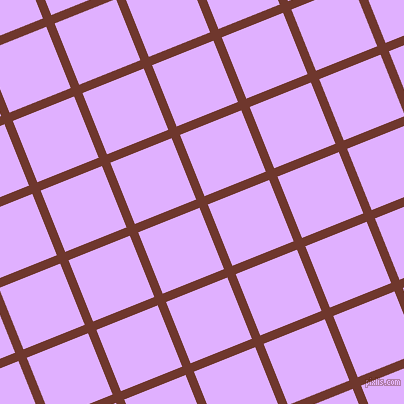 22/112 degree angle diagonal checkered chequered lines, 9 pixel lines width, 66 pixel square size, Mocha and Mauve plaid checkered seamless tileable