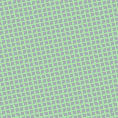 11/101 degree angle diagonal checkered chequered lines, 5 pixel line width, 11 pixel square size, Moss Green and Gull Grey plaid checkered seamless tileable