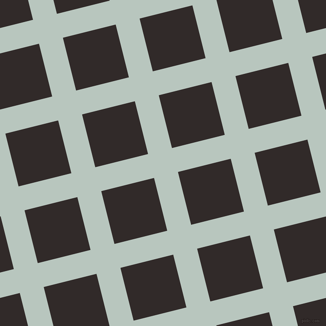 14/104 degree angle diagonal checkered chequered lines, 48 pixel lines width, 106 pixel square size, Nebula and Livid Brown plaid checkered seamless tileable