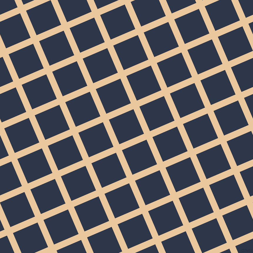 23/113 degree angle diagonal checkered chequered lines, 22 pixel lines width, 91 pixel square size, New Tan and Licorice plaid checkered seamless tileable