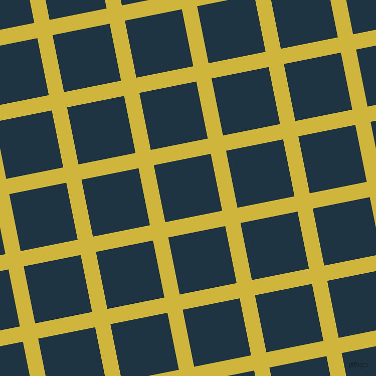 11/101 degree angle diagonal checkered chequered lines, 31 pixel line width, 116 pixel square size, Old Gold and Blue Whale plaid checkered seamless tileable