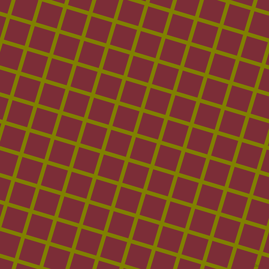 73/163 degree angle diagonal checkered chequered lines, 13 pixel line width, 71 pixel square size, Olive and Paprika plaid checkered seamless tileable