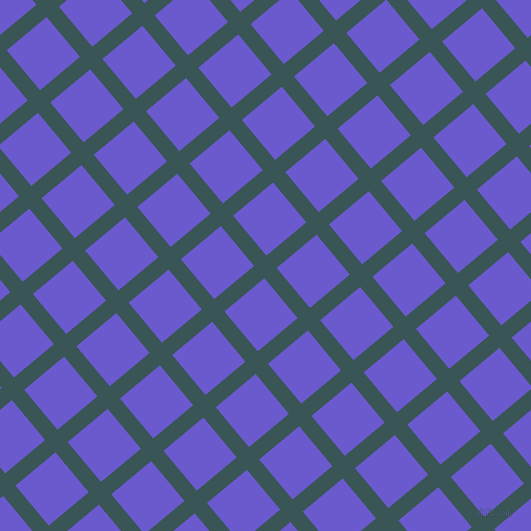 40/130 degree angle diagonal checkered chequered lines, 16 pixel line width, 52 pixel square size, Oracle and Slate Blue plaid checkered seamless tileable